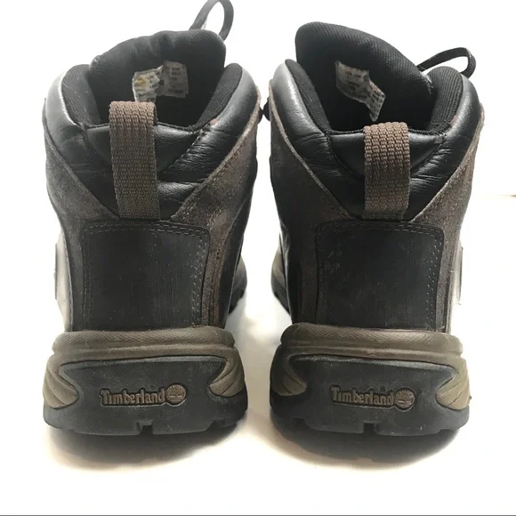 Timberland Women's Dark Brown Lace-Up Boots  -size 9 - Picture 7 of 8